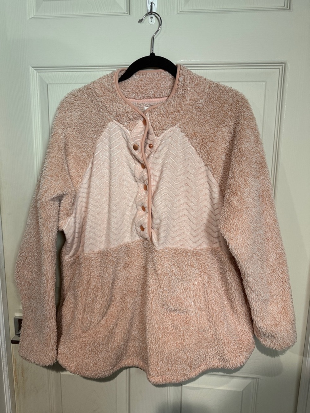 Maurices Cozy Plush Pullover Sweater in Blush Pink